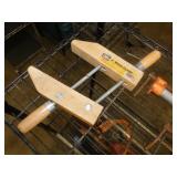 4 Pony pipe clamps, 29" long - Tool Shop 4" wood