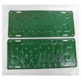 Pair 1922 embossed metal New York license plates