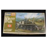 3 vintage military tank model kits in boxes -
