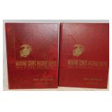 2 vintage Marine Corps Recruit Dept. books: