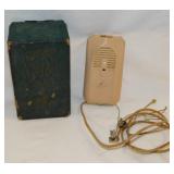 Vintage Zenith Radionic vacuum tube hearing aid in