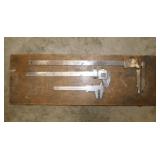 3 vintage precision measuring tools: Browne &