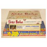 New Sew Boho embroidery kit - 2 jigsaw puzzles