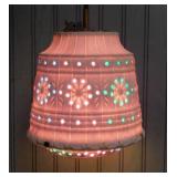 Lawnware hanging swag patio lamp w/ chain,