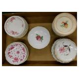 21 antique porcelain & ironstone butter pats
