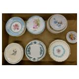 22 antique porcelain & ironstone butter pats