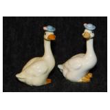 Miniature animals: Country goose geese,
