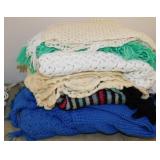9 hand crocheted scarves & capes