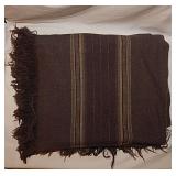 Vintage plaid wool blanket, 70" x 54"