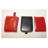 Vintage leather wallets full of 1950