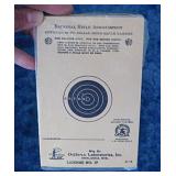 NOS pkg. NRA Outers 50" small bore rifle targets