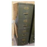 Invincible steel 4 drawer filing cabinet, 15" x