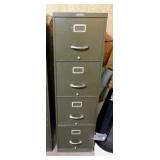 Invincible steel 4 drawer filing cabinet, 15" x