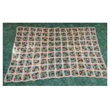 1968 hand crocheted Granny Square afghan,