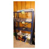 Metal 5 shelf shelving unit, 30" x 12" x 59"