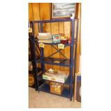 Metal 5 shelf shelving unit, 30" x 12" x 59"