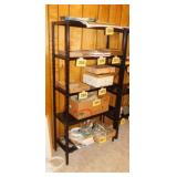 Metal 5 shelf shelving unit, 30" x 12" x 59"