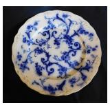 Antique Ridgways Gainsborough flow blue dinner