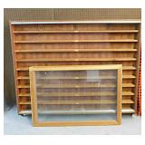 Hand-crafted solid wood showcase cabinet w/ 10