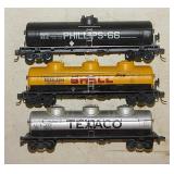 13 railroad train tanker cars