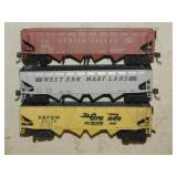 11 railroad train coal cars