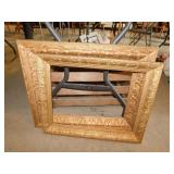 2 antique gilded carved wood frames
