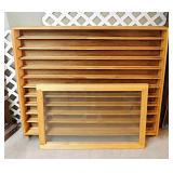 Hand-crafted solid wood showcase cabinet w/ 10