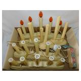 5 Mid Century Christmas candoliers -