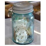 Antique Ball Mason pint canning jar w/ zinc lid -