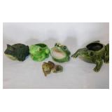 Frog planters