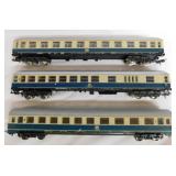 5 Lima railroad train passenger coach cars