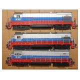 3 locomotive railroad train engines