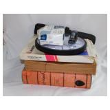 Office supplies: leather storage roll w/ buckle