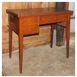 Handcrafted knee hole office desk from sewing