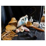 Household items in large floral decorative