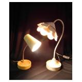 2 desk lamps: Mid Century Gooseneck -