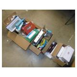 Large selection of empty railroad train car boxes