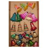 Vintage mercury glass Christmas tree ornaments: