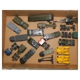 HO scale military trucks, trailers, tanks & parts