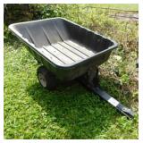 10 cu. ft. poly tub yard garden dump trailer
