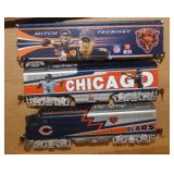 Bachmann Chicago Bears railroad train engine & car
