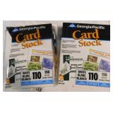2 reams of card stock, one opened -