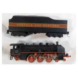 11 railroad train locomotive & tender cars