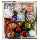 Vintage Christmas tree ornaments: 2 Jewel Brite