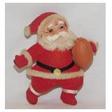 Vintage Christmas: Dancing Santa w/ football -