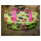 4 tote bags:  Embark lime duffel w/ dahlias -