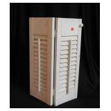 Wooden shutters, 15" x 20"