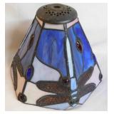 Tiffany style stained glass dragonfly lamp shade -
