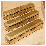 3 Sam House Korea brass passenger coach train