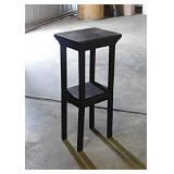 Mission style mahogany plant stand,